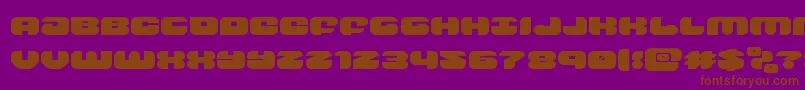 groovysmoothieexpand Font – Brown Fonts on Purple Background