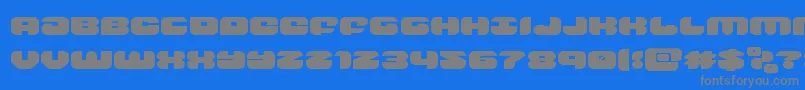 groovysmoothieexpand Font – Gray Fonts on Blue Background