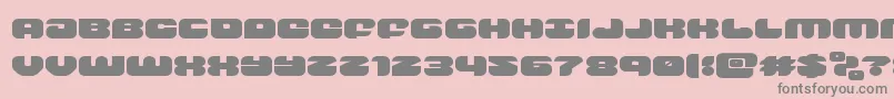 groovysmoothieexpand Font – Gray Fonts on Pink Background