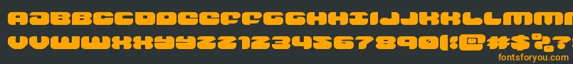 groovysmoothieexpand Font – Orange Fonts on Black Background