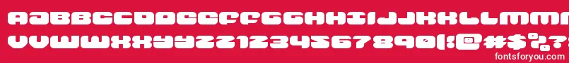 groovysmoothieexpand Font – White Fonts on Red Background