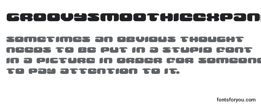 Groovysmoothieexpand Font