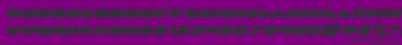 groovysmoothieexpandital Font – Black Fonts on Purple Background