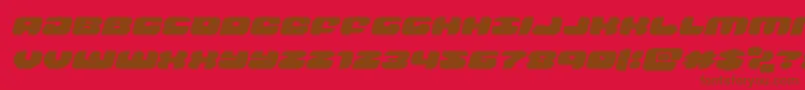 groovysmoothieexpandital Font – Brown Fonts on Red Background