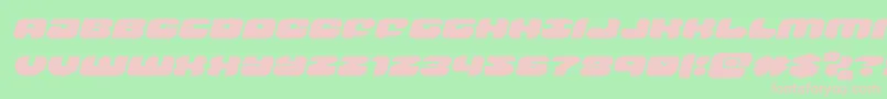 groovysmoothieexpandital Font – Pink Fonts on Green Background