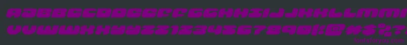 groovysmoothieexpandital Font – Purple Fonts on Black Background