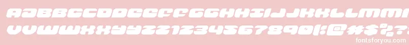 Шрифт groovysmoothieexpandital – белые шрифты на розовом фоне
