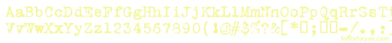 Шрифт Vtportableremington – жёлтые шрифты