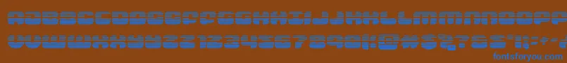 Шрифт groovysmoothiegrad – синие шрифты на коричневом фоне