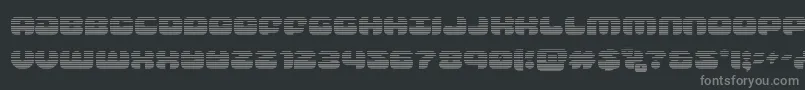 Czcionka groovysmoothiegrad – szare czcionki na czarnym tle