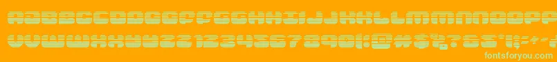 groovysmoothiegrad-fontti – vihreät fontit oranssilla taustalla