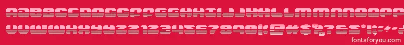 groovysmoothiegrad Font – Pink Fonts on Red Background