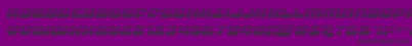 Шрифт groovysmoothiegradital – чёрные шрифты на фиолетовом фоне