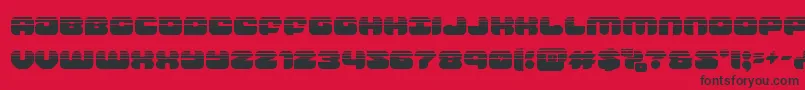 groovysmoothiehalf Font – Black Fonts on Red Background