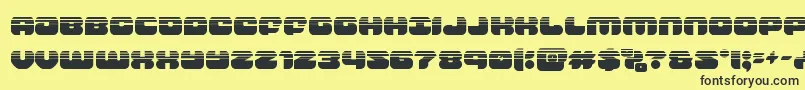 groovysmoothiehalf Font – Black Fonts on Yellow Background