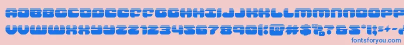 groovysmoothiehalf Font – Blue Fonts on Pink Background