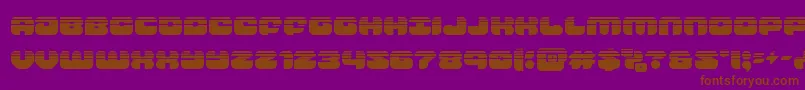 groovysmoothiehalf Font – Brown Fonts on Purple Background