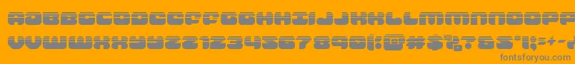 groovysmoothiehalf Font – Gray Fonts on Orange Background
