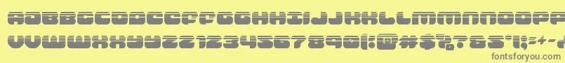 groovysmoothiehalf Font – Gray Fonts on Yellow Background