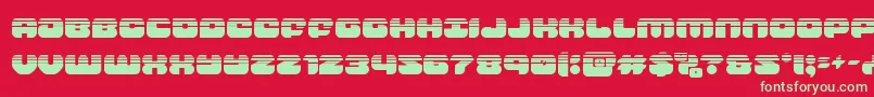 groovysmoothiehalf Font – Green Fonts on Red Background
