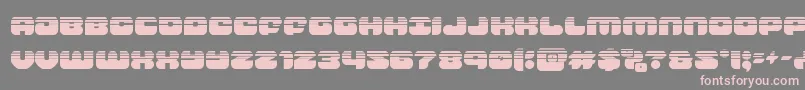 groovysmoothiehalf Font – Pink Fonts on Gray Background