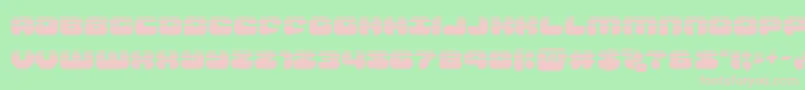 groovysmoothiehalf Font – Pink Fonts on Green Background