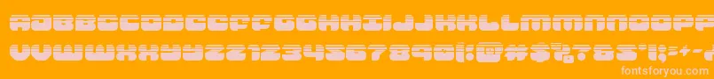 groovysmoothiehalf Font – Pink Fonts on Orange Background