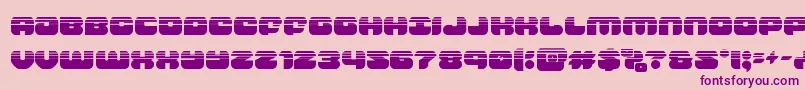 フォントgroovysmoothiehalf – ピンクの背景に紫のフォント