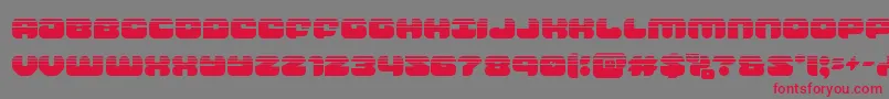 groovysmoothiehalf Font – Red Fonts on Gray Background