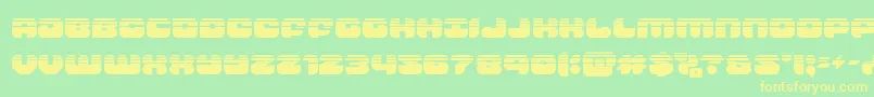 groovysmoothiehalf Font – Yellow Fonts on Green Background
