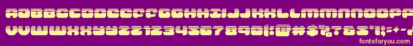 groovysmoothiehalf Font – Yellow Fonts on Purple Background