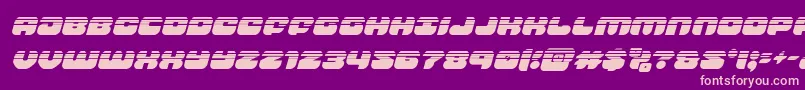 groovysmoothiehalfital Font – Pink Fonts on Purple Background