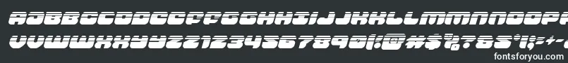 Шрифт groovysmoothiehalfital – белые шрифты на чёрном фоне