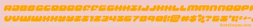 groovysmoothieital Font – Orange Fonts on Pink Background