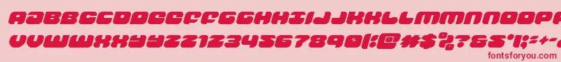 groovysmoothieital Font – Red Fonts on Pink Background