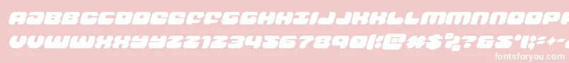 groovysmoothieital Font – White Fonts on Pink Background