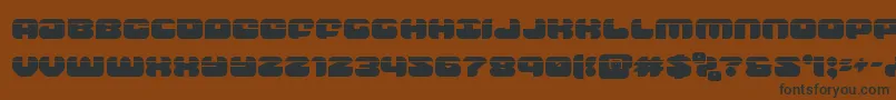 groovysmoothielaser Font – Black Fonts on Brown Background