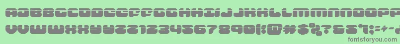 groovysmoothielaser Font – Gray Fonts on Green Background