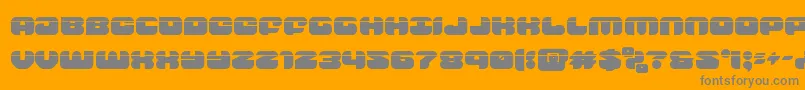 groovysmoothielaser Font – Gray Fonts on Orange Background