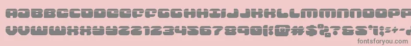 groovysmoothielaser-Schriftart – Graue Schriften auf rosa Hintergrund