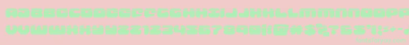 groovysmoothielaser-Schriftart – Grüne Schriften auf rosa Hintergrund