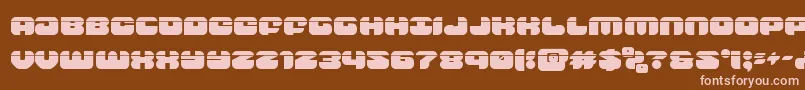 groovysmoothielaser Font – Pink Fonts on Brown Background