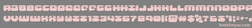 Шрифт groovysmoothielaser – розовые шрифты на сером фоне