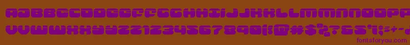 Шрифт groovysmoothielaser – фиолетовые шрифты на коричневом фоне