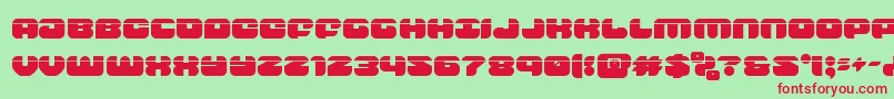 groovysmoothielaser Font – Red Fonts on Green Background