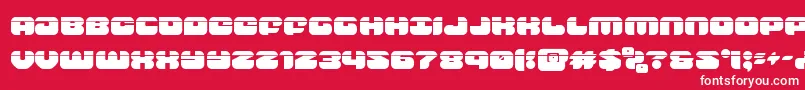 groovysmoothielaser Font – White Fonts on Red Background