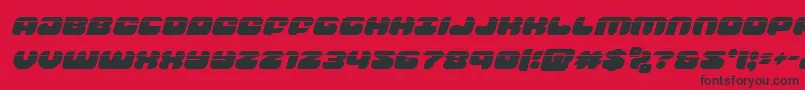 fuente groovysmoothielaserital – Fuentes Negras Sobre Fondo Rojo