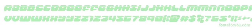 Czcionka groovysmoothielaserital – zielone czcionki