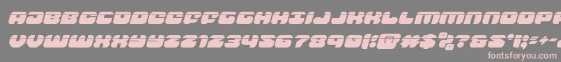 groovysmoothielaserital Font – Pink Fonts on Gray Background