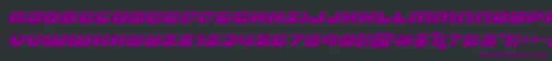 groovysmoothielaserital Font – Purple Fonts on Black Background